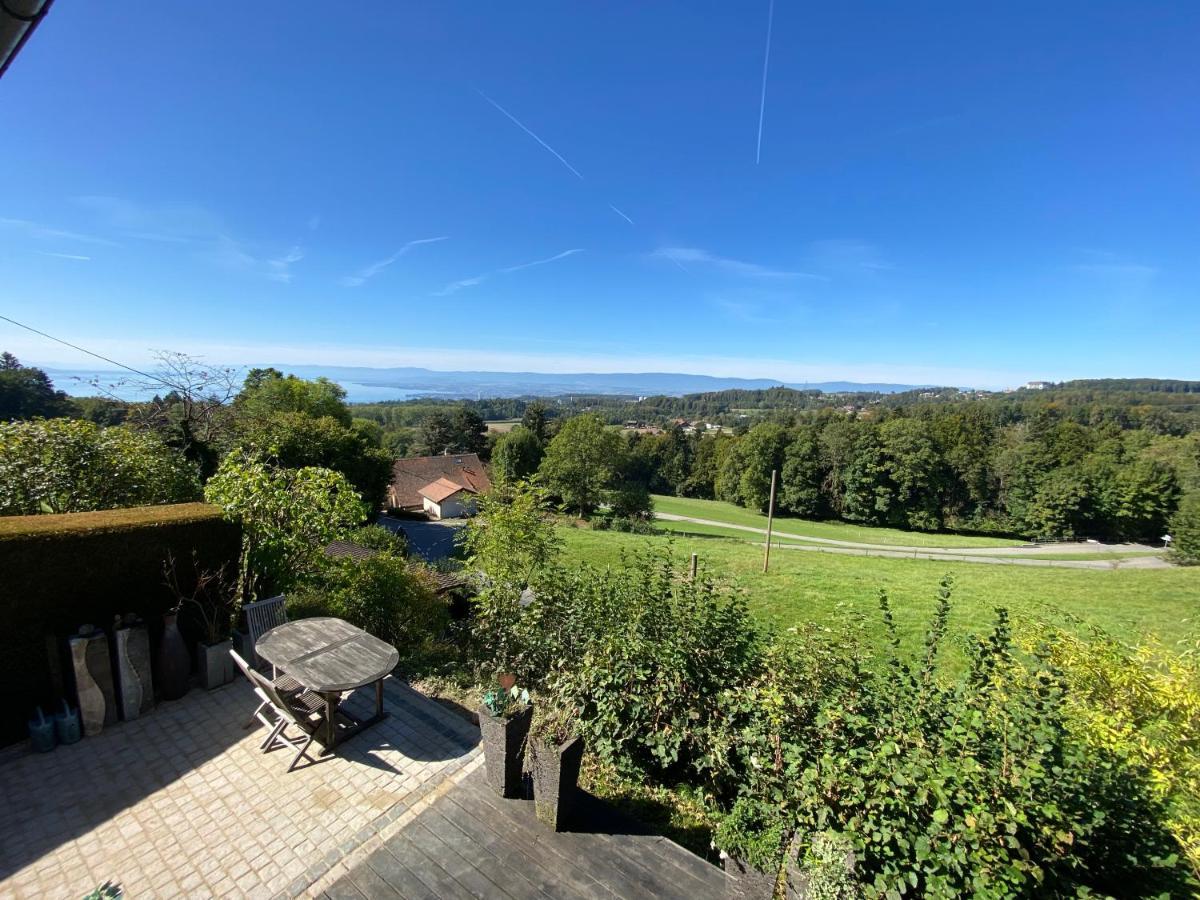 Petite Maison A L'Oree Des Bois Vue Magnifique Sur Le Lac Zenitude Et Plenitude Belmont-sur-Lausanne Eksteriør bilde